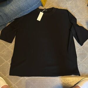 Eileen Fisher black mock NK tunic